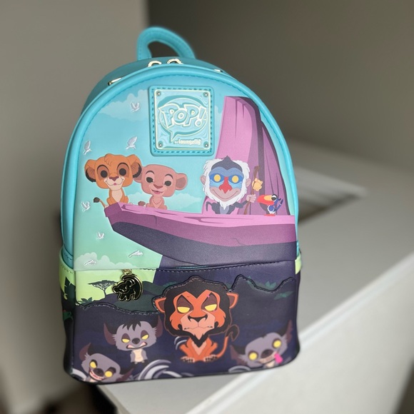 New Funko Pop! by Loungefly The Lion King Pride Rock Mini Backpack - Picture 2 of 16